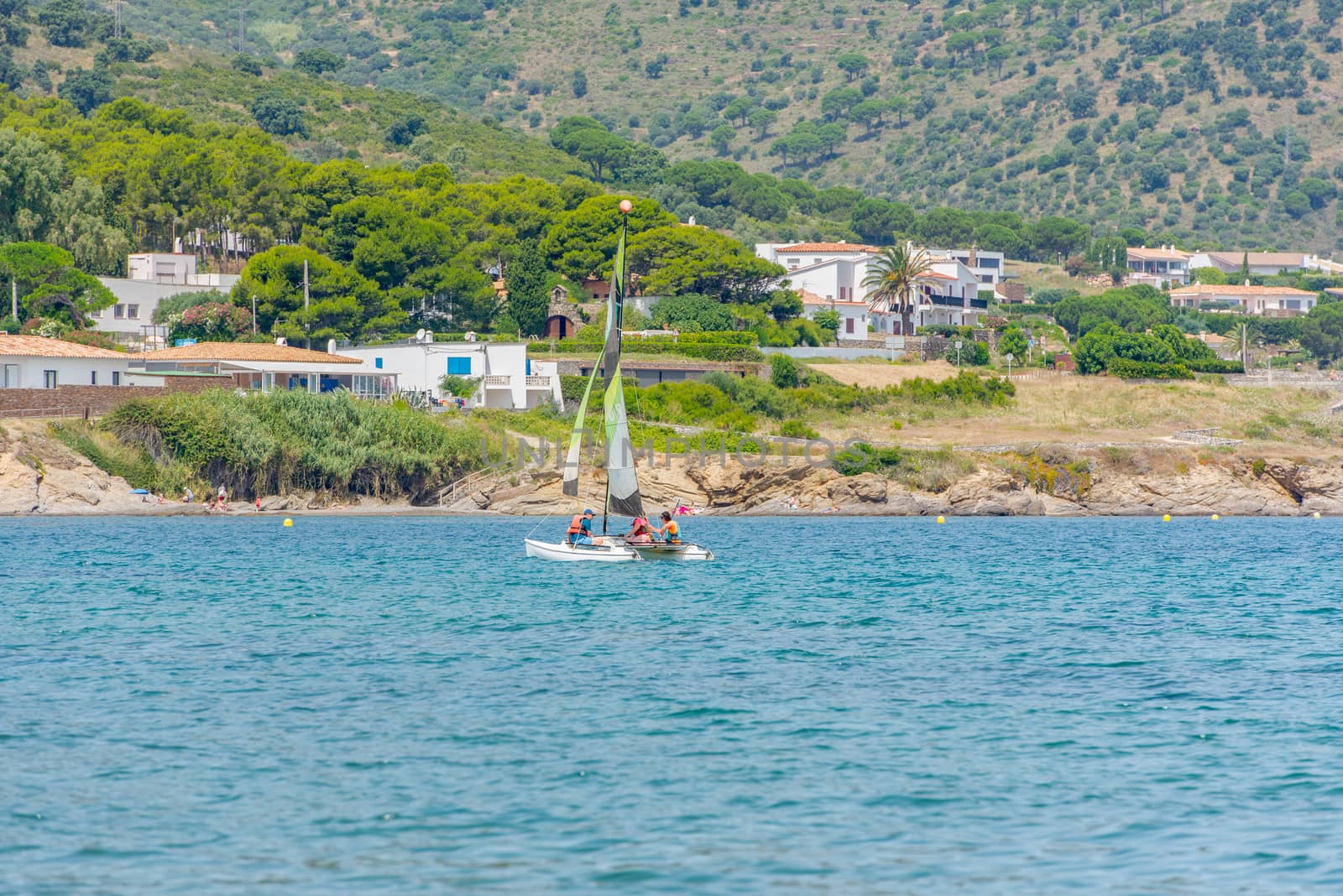 View of Port de la Selva, one of the most touristic villages of  by martinscphoto