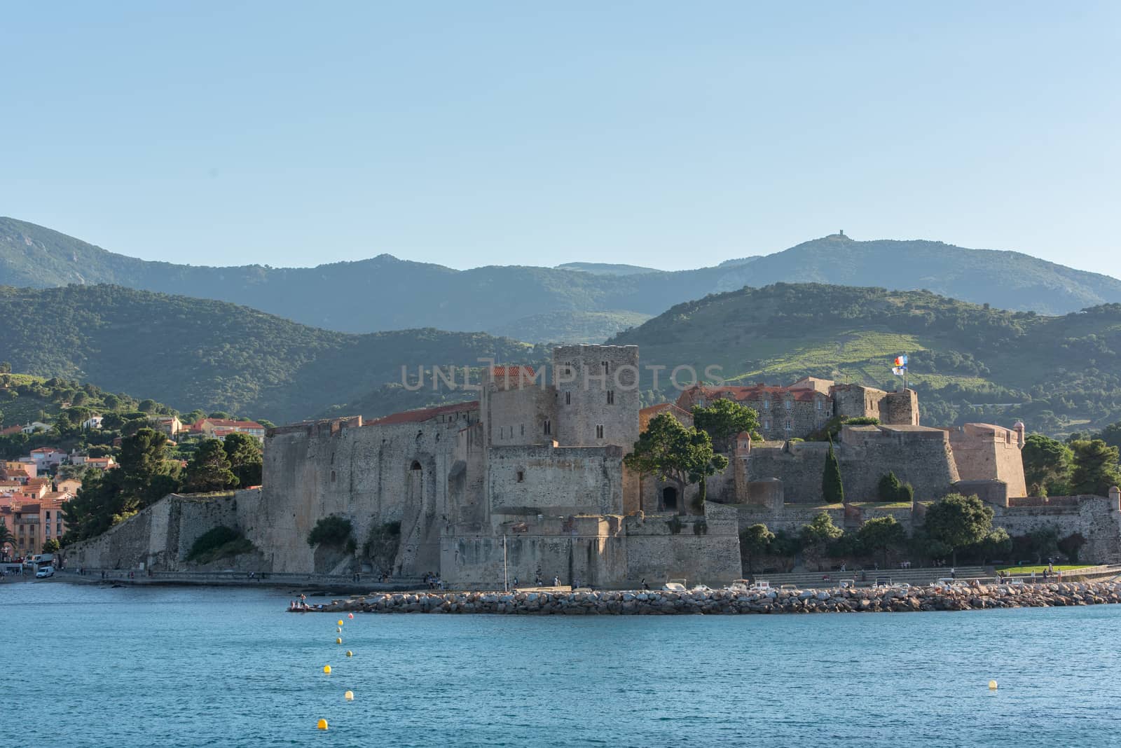 Beautiful autumn day in the tourist city of Colliure in Occitani by martinscphoto