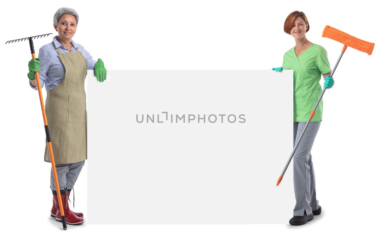 Gardener and cleaner woman by ALotOfPeople
