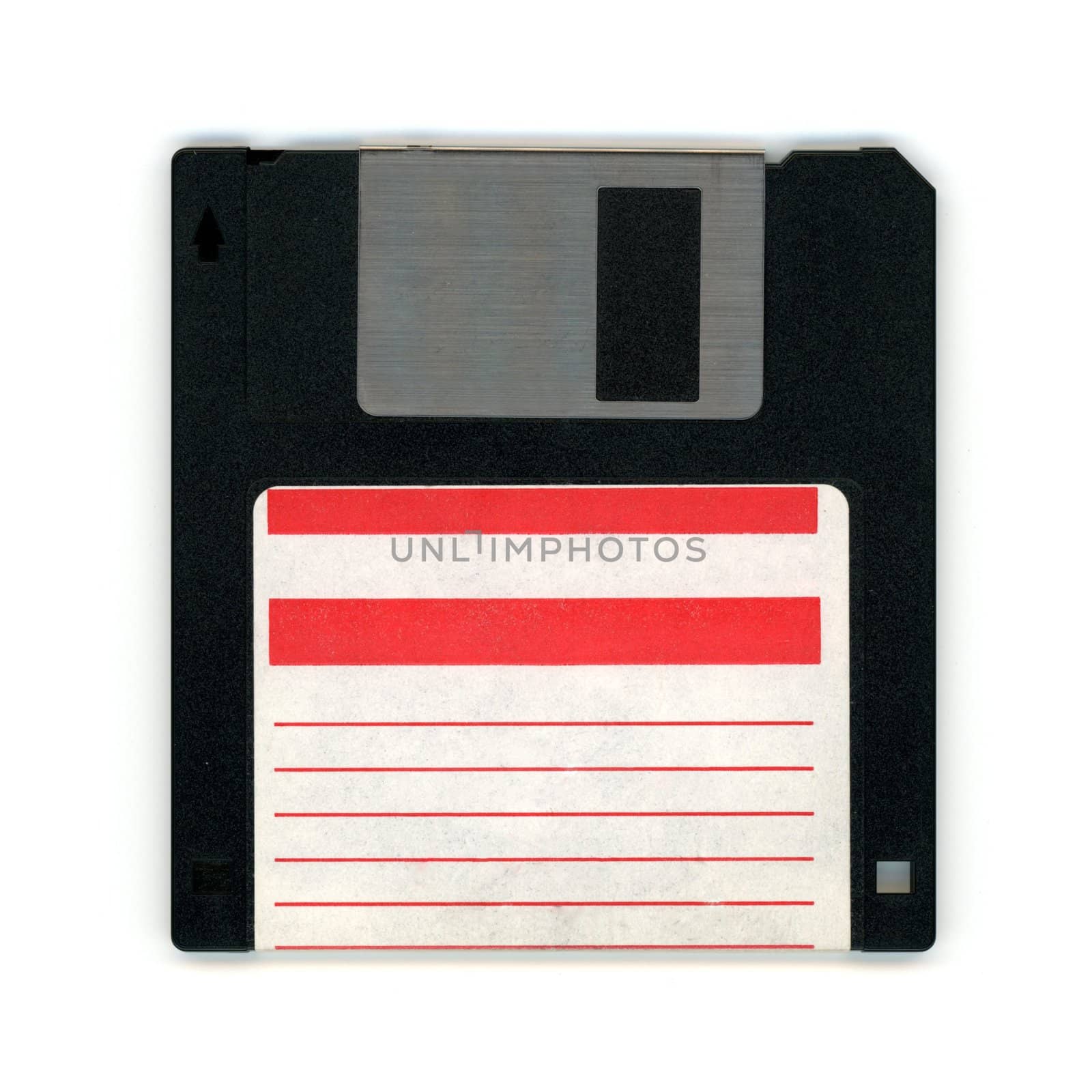 floppy disc for PC, front side by claudiodivizia