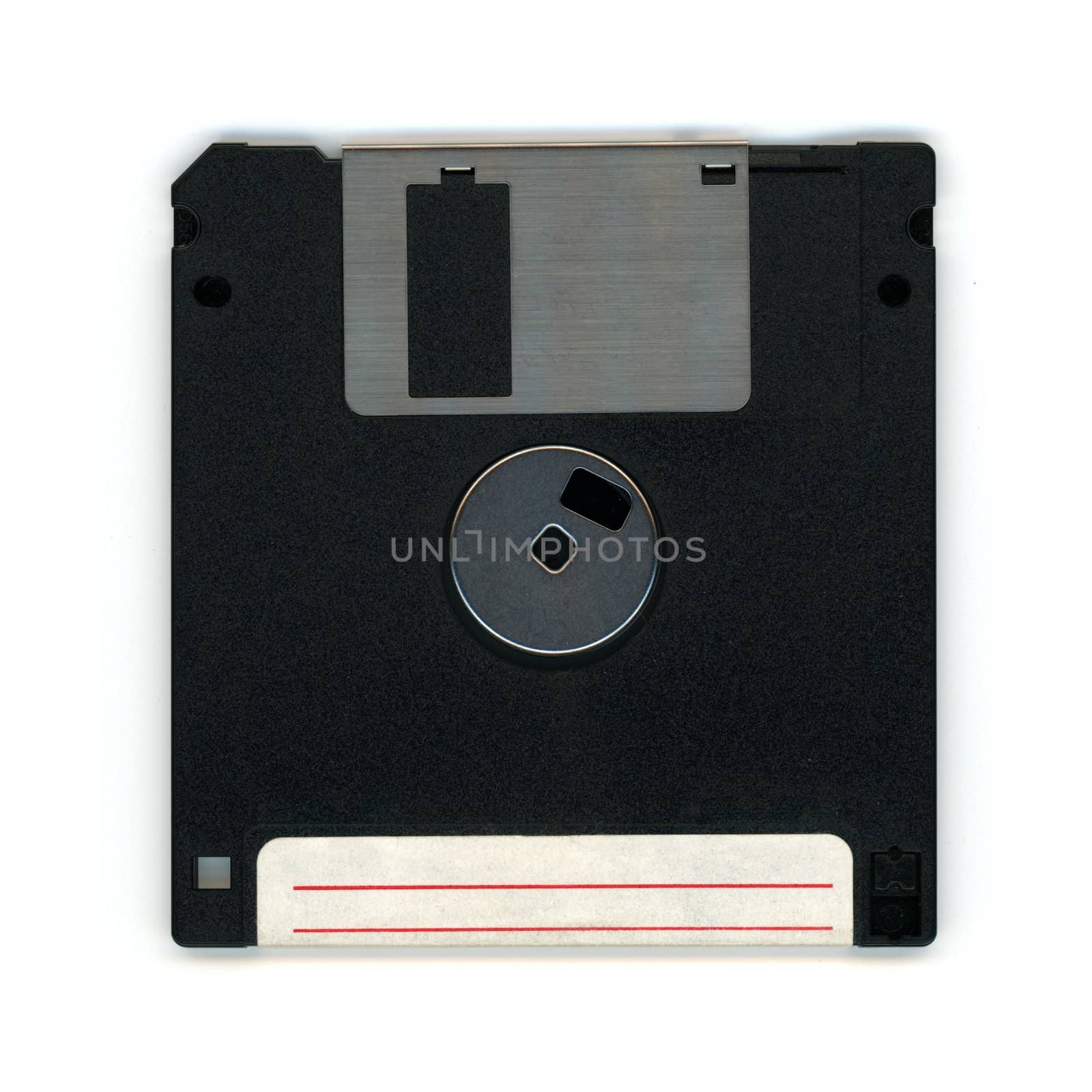 floppy disc for PC, back side by claudiodivizia