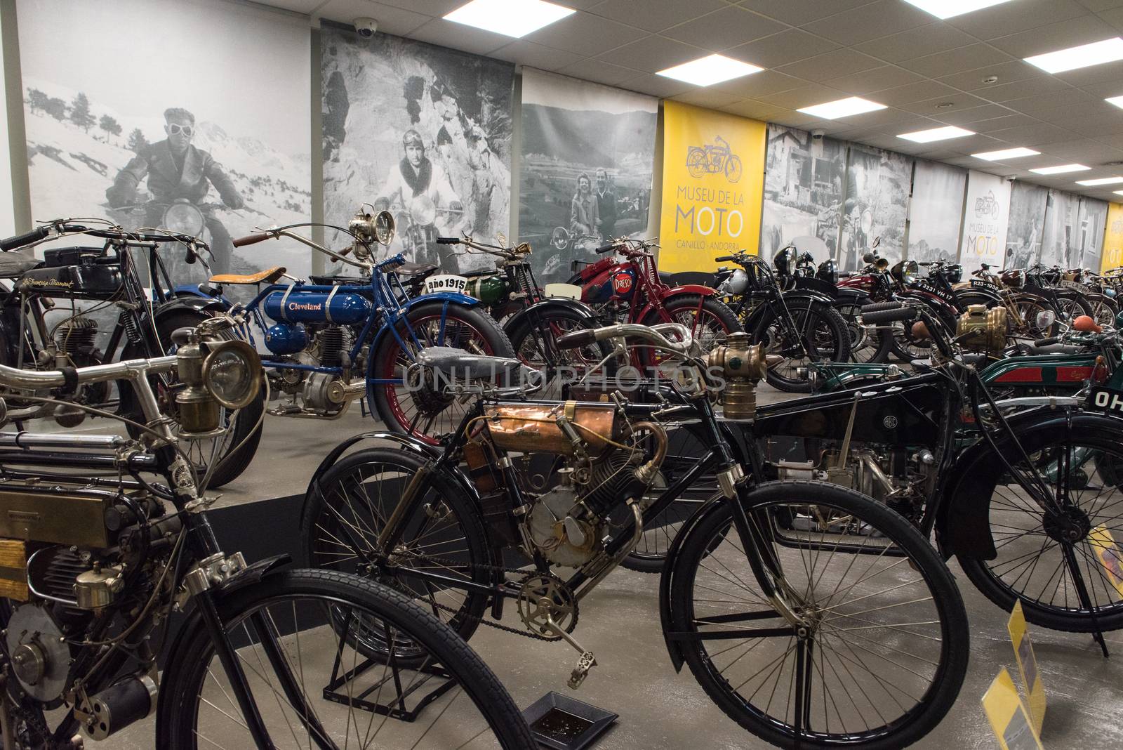 Old motorcycle exposed on  the  Motorcyle Museum in Canillo, And by martinscphoto