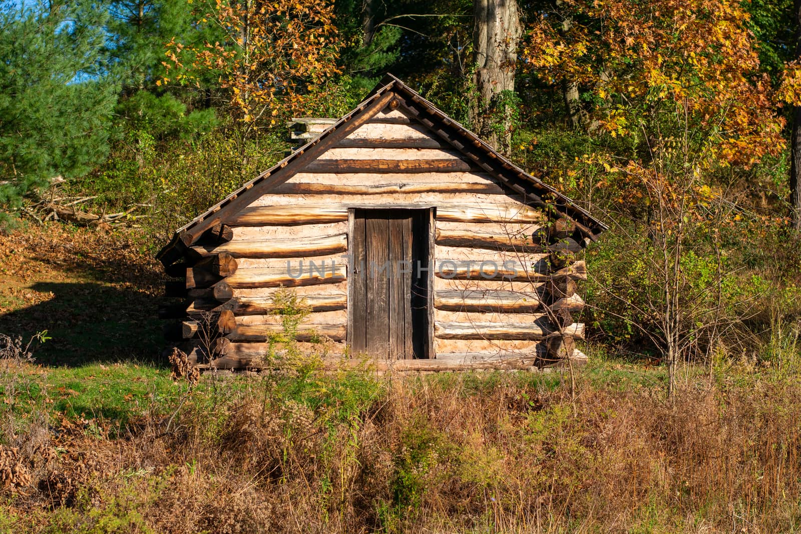 A Reproduction Cabin at Valley Forge National Historical Park by bju12290