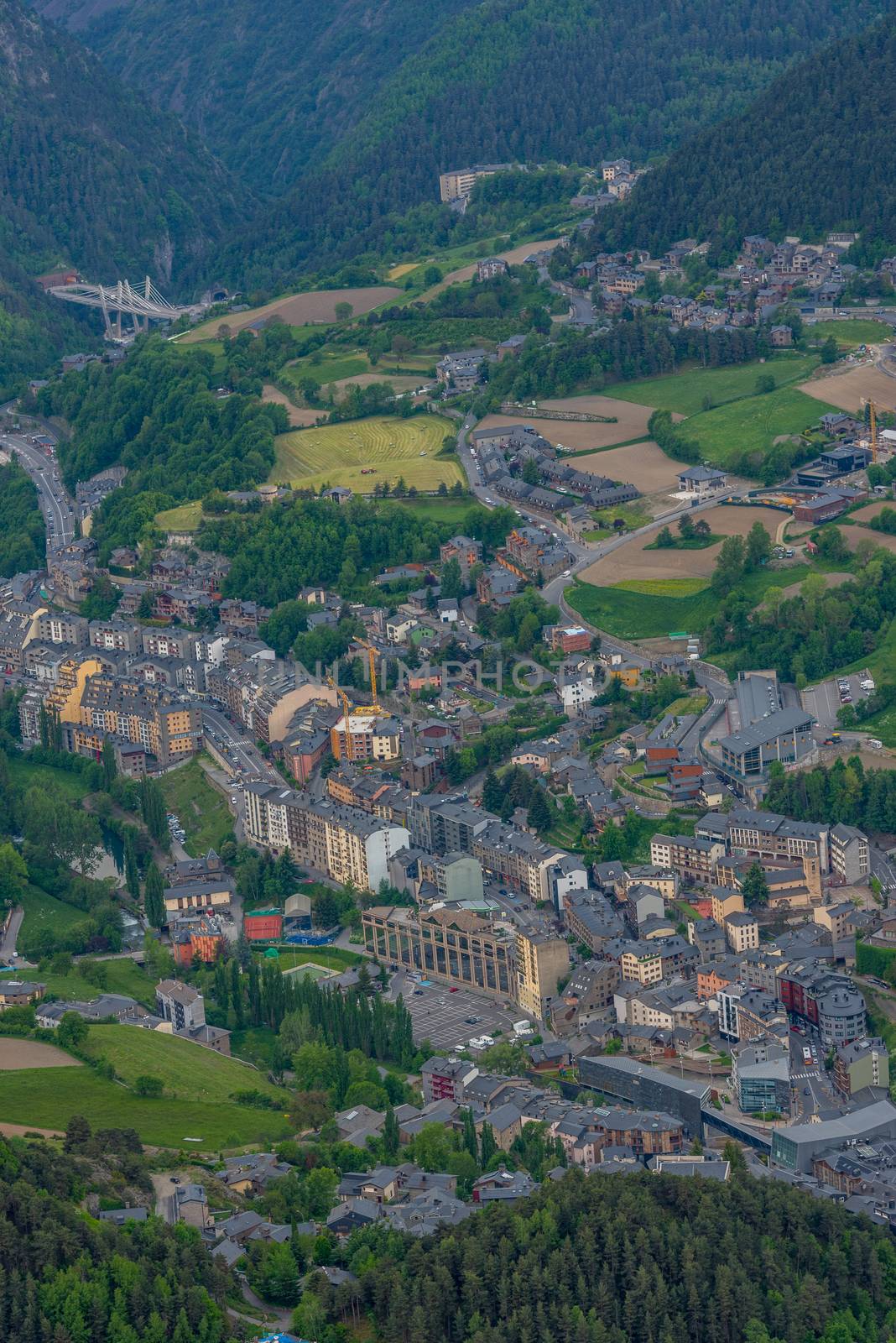 Cityscape in Summer of La Massana, Andorra by martinscphoto