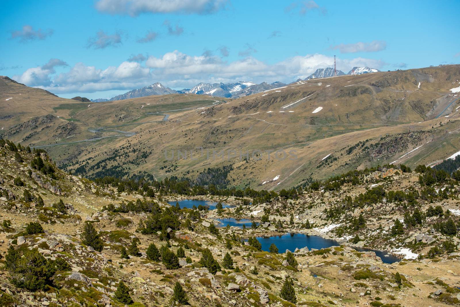 Lake in the circuit of Lake Pessons Grau Roig, Andorra.