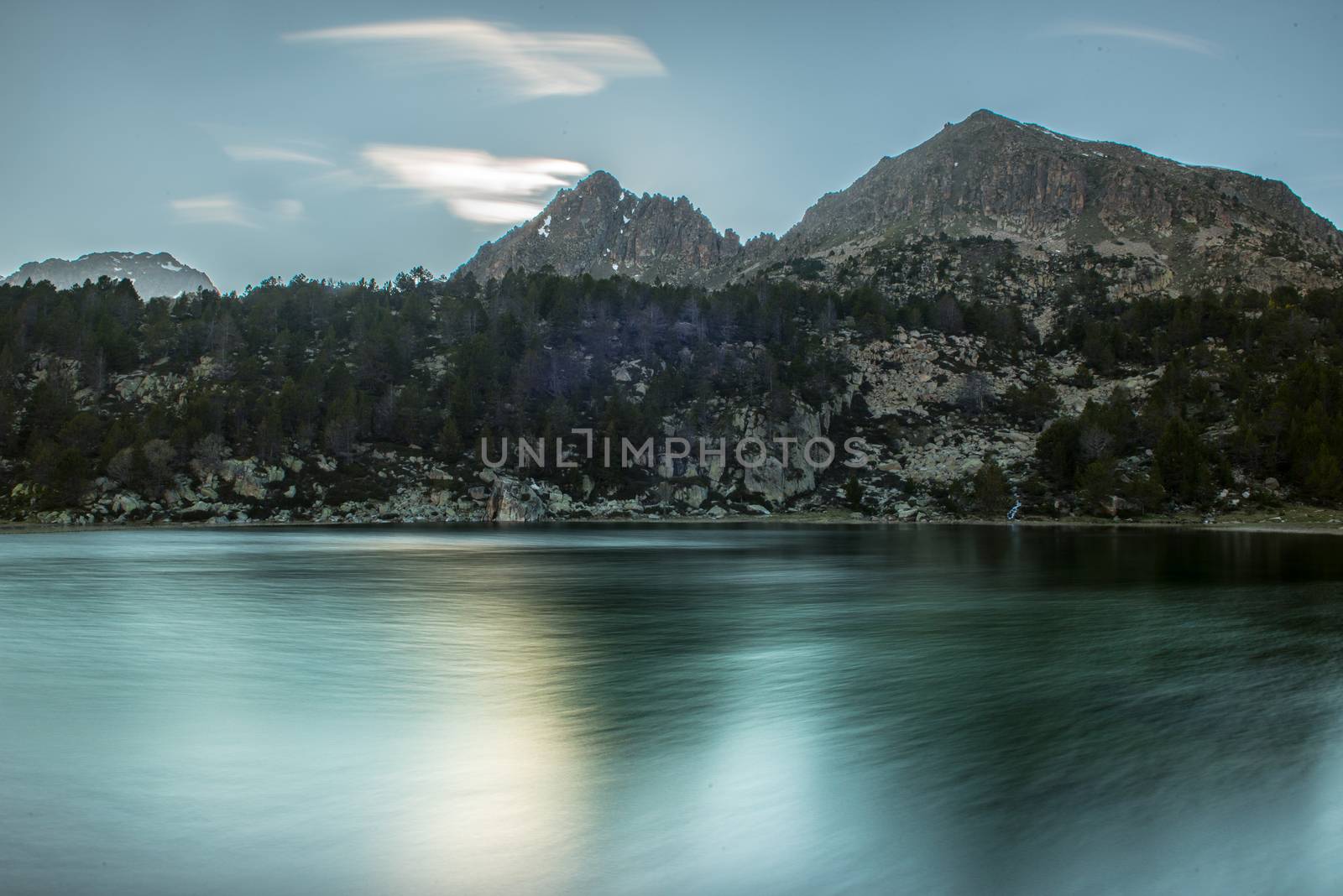 Lake in the circuit of Lake Pessons Grau Roig, Andorra.