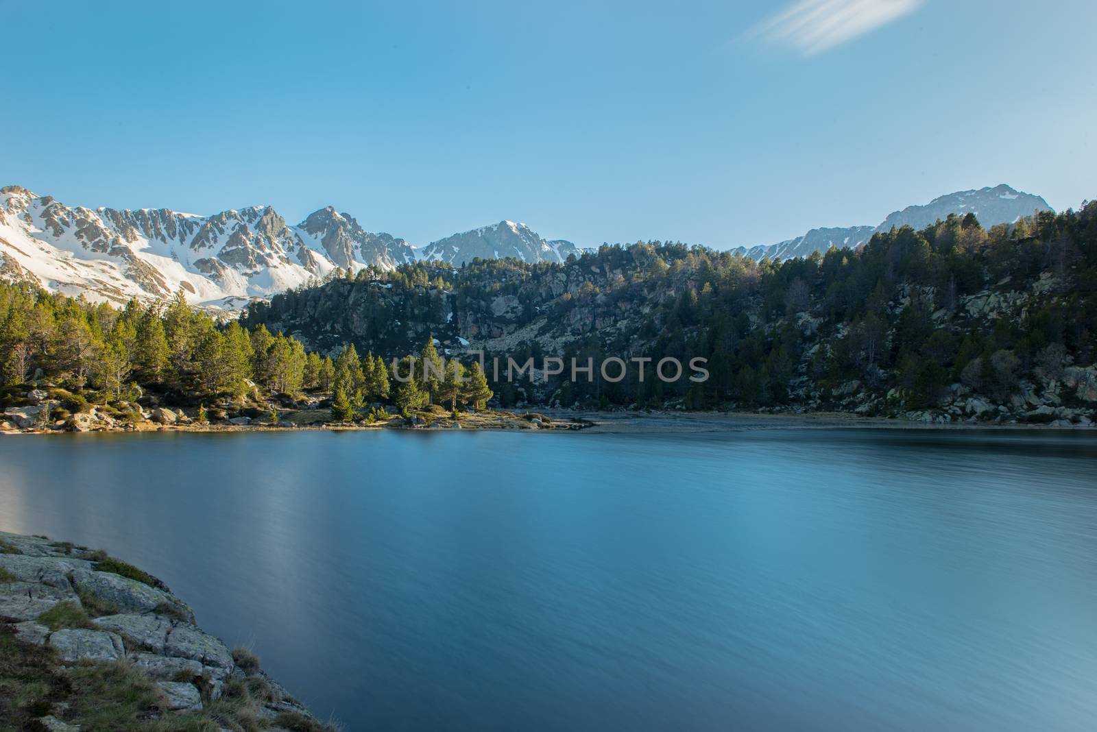 Lake in the circuit of Lake Pessons Grau Roig, Andorra.