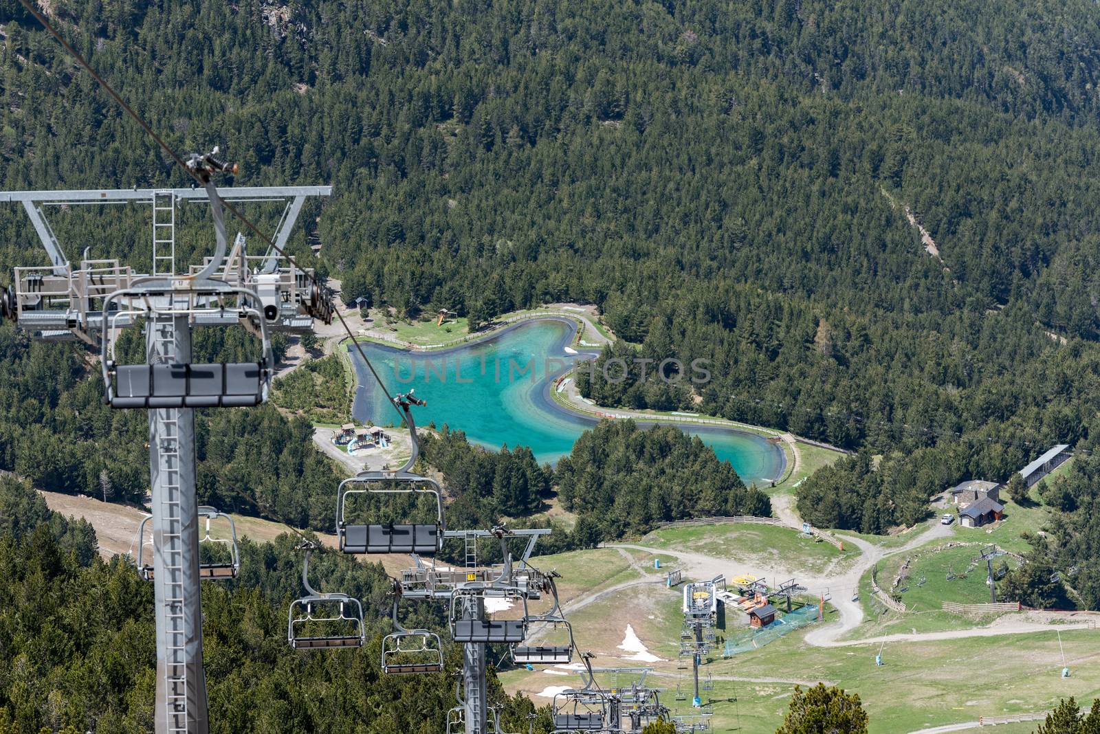 Summer ski station in Canillo, Andorra.