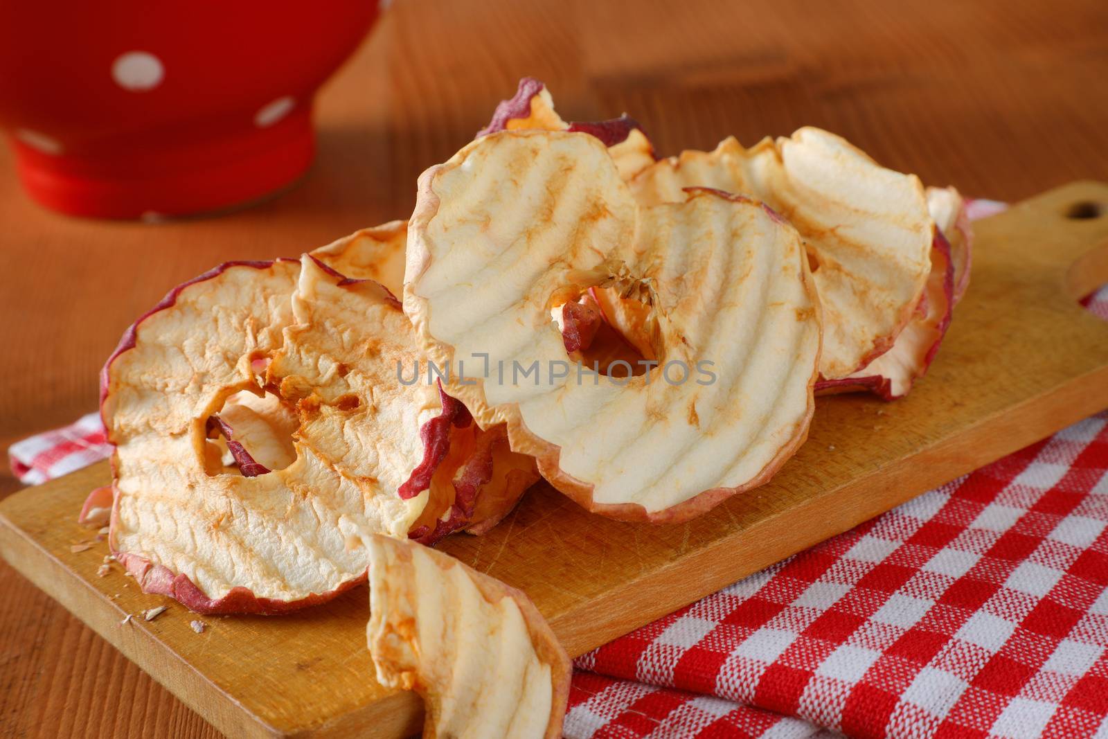 Dried apple slices by Digifoodstock
