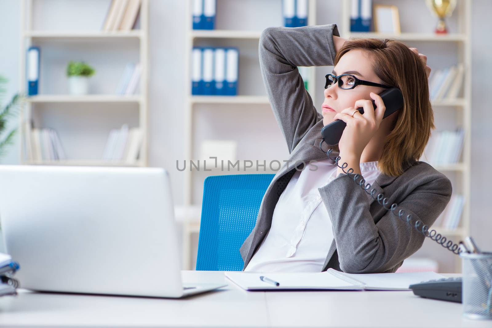 Businesswoman working in the office