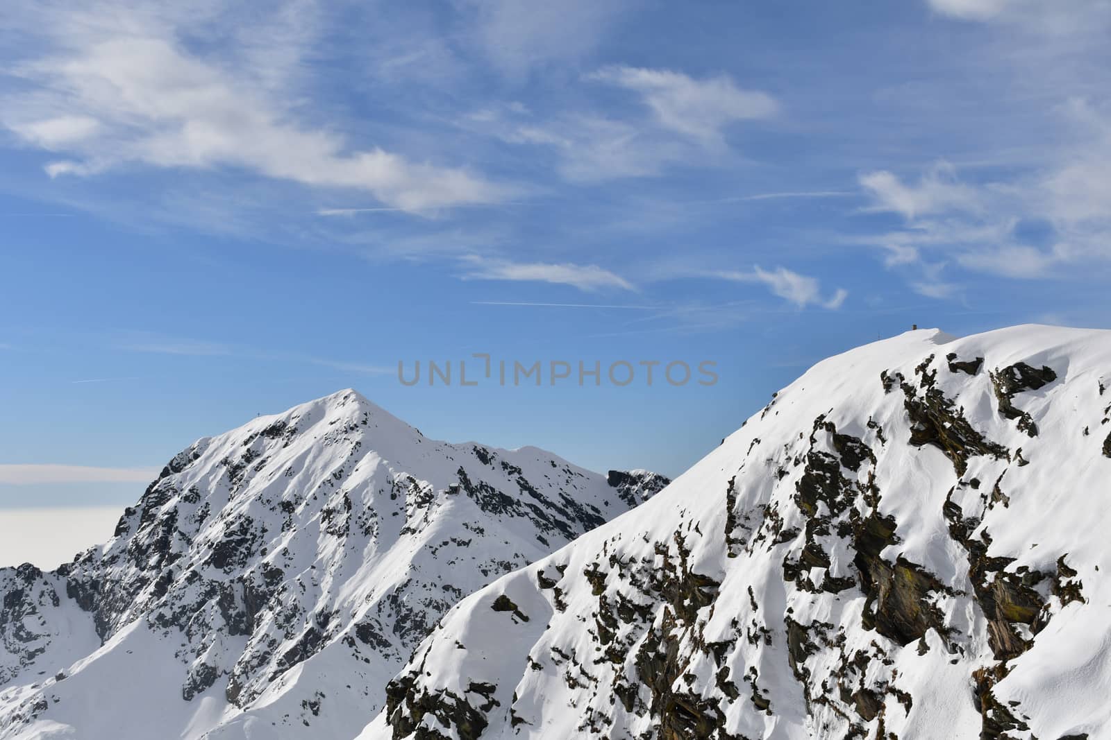 Il Mucrone, a beautiful mountain in the Biella area, seen from Mount Camino