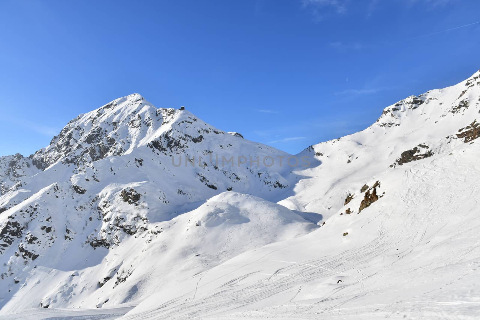 Il Mucrone, a beautiful mountain in the Biella area, seen from Mount Camino