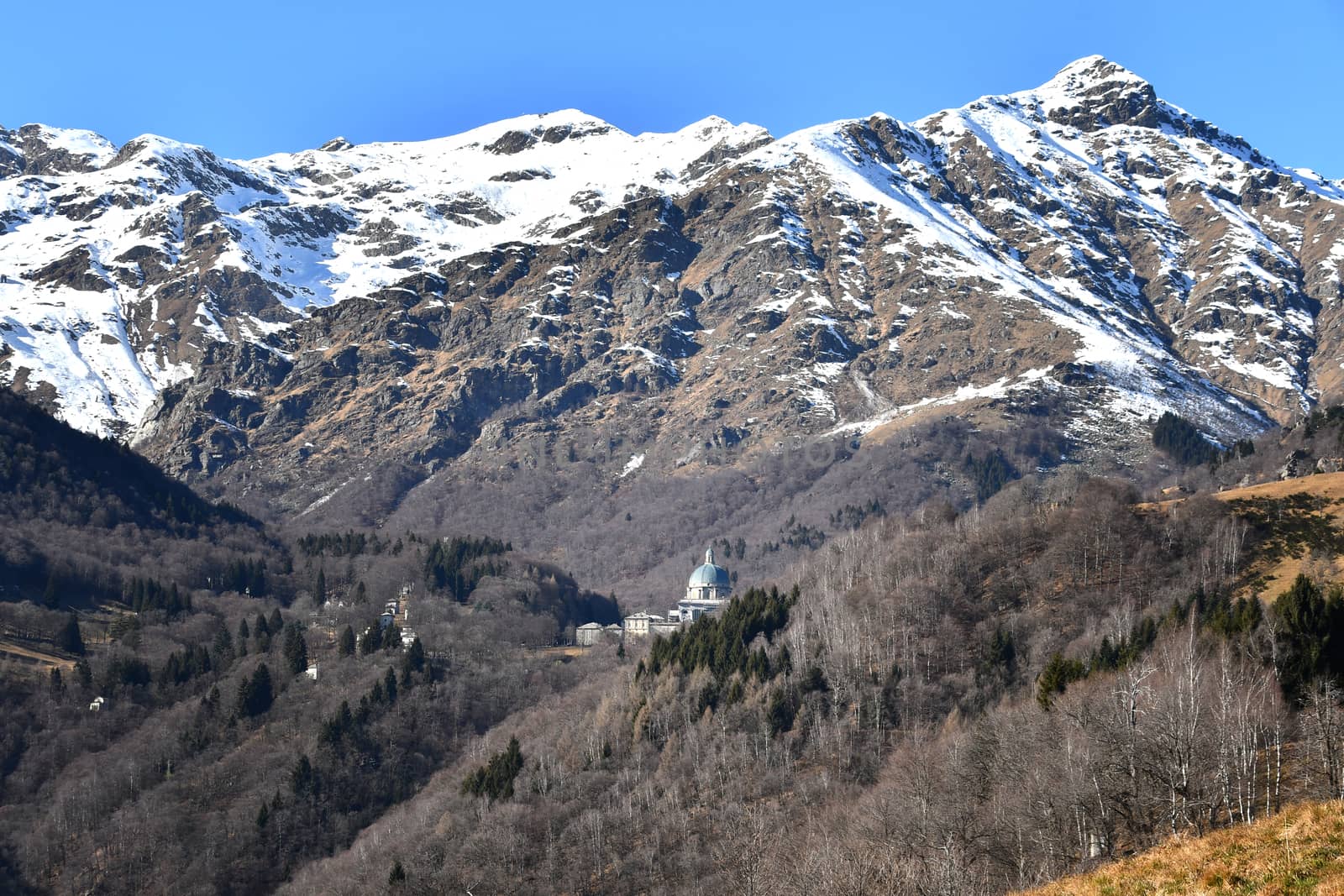 The Sanctuary of Oropa, in the Biella area.