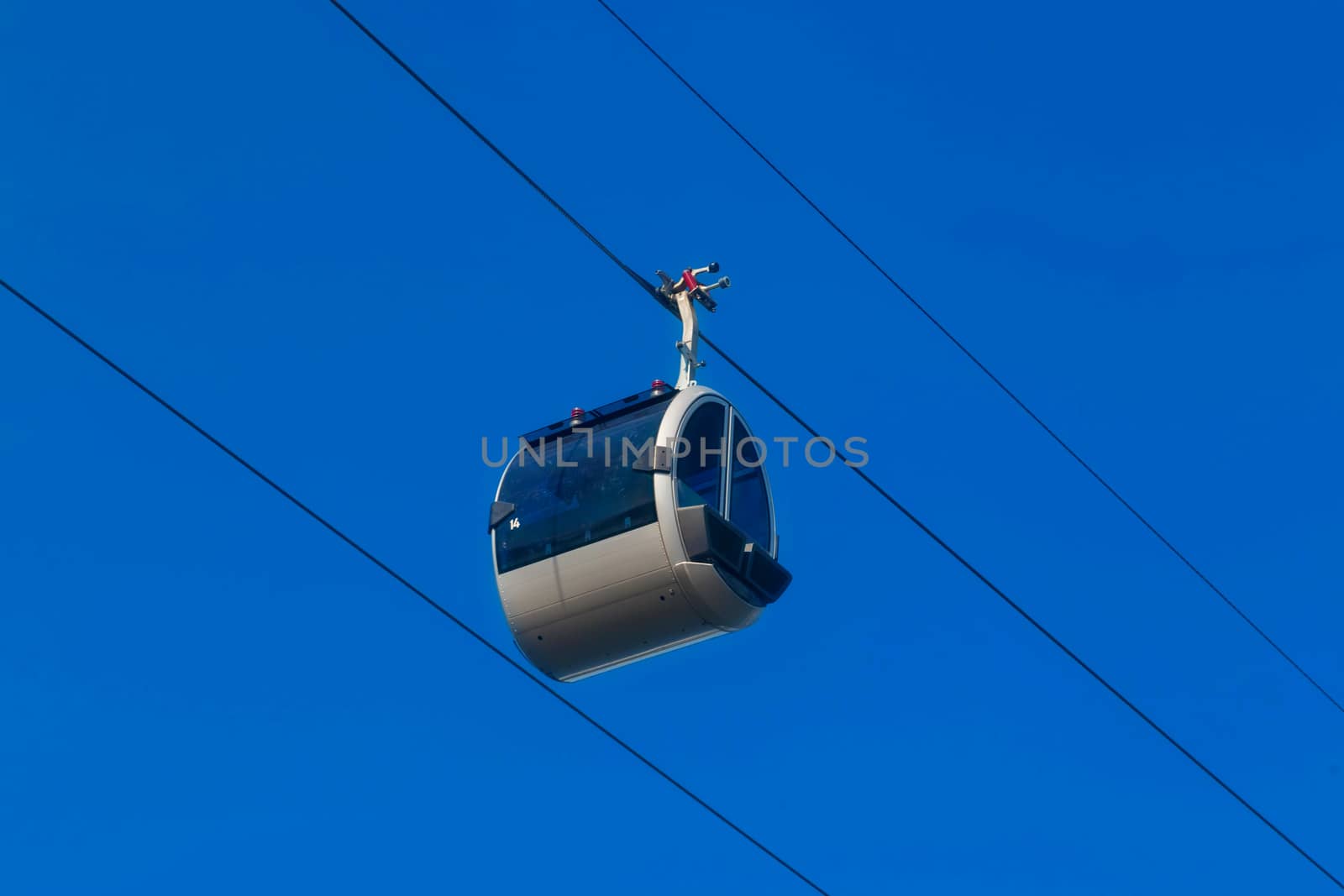 cable car on the Sparrow hills against the sky by galinasharapova