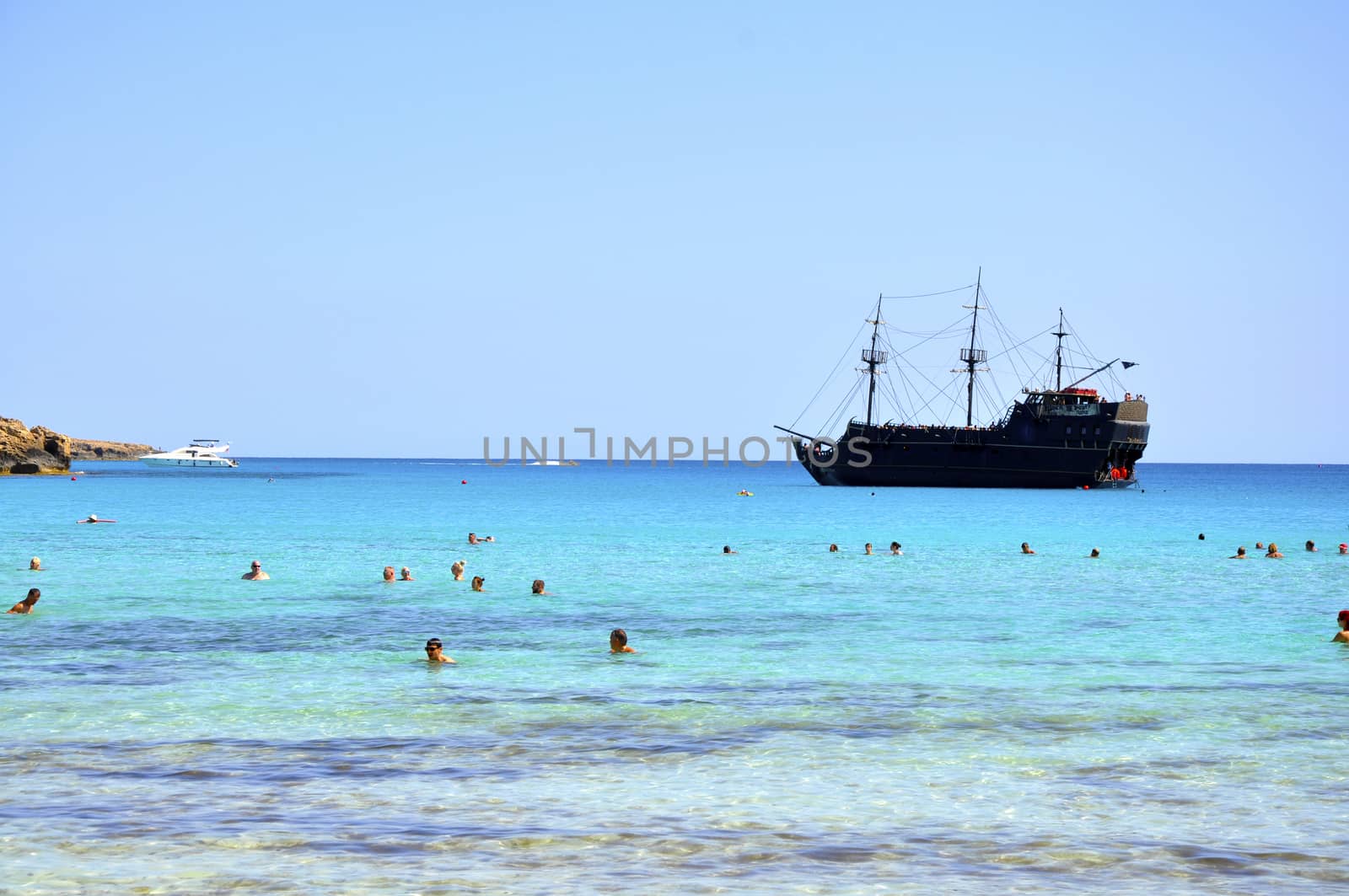 Vacation, sunshine, island, Cyprus, Mediterranean sea, sandy beach