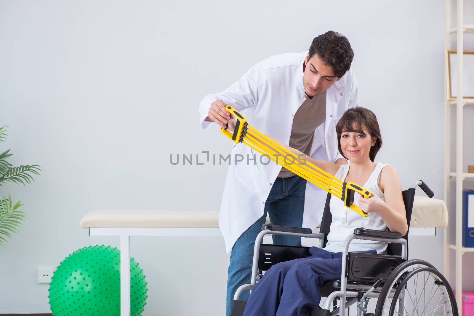 Patient recovering in hospital after injury trauma
