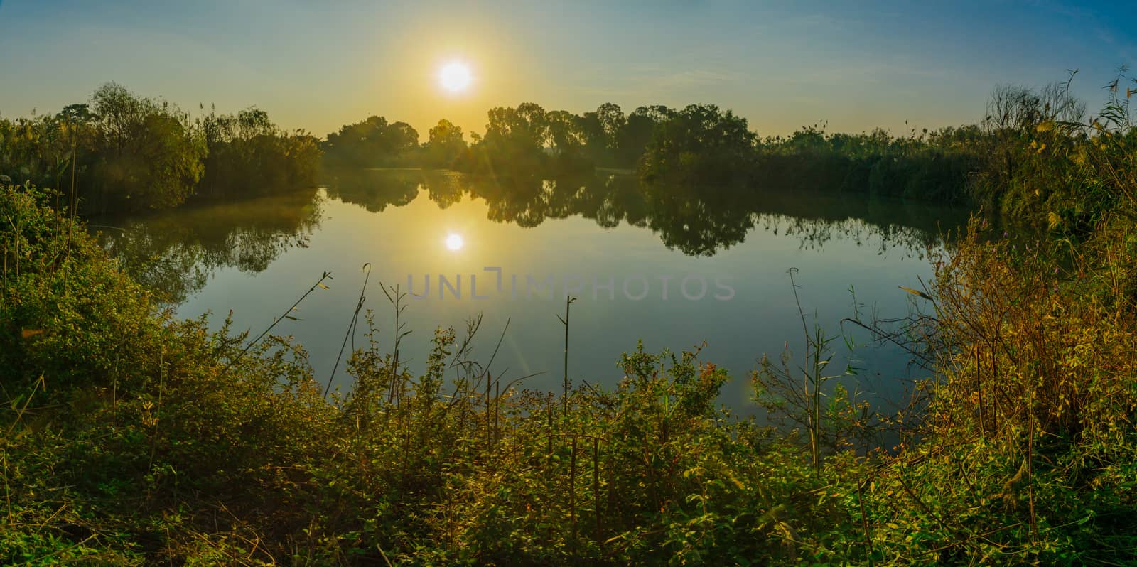 Morning view over wetland, in En Afek nature reserve by RnDmS