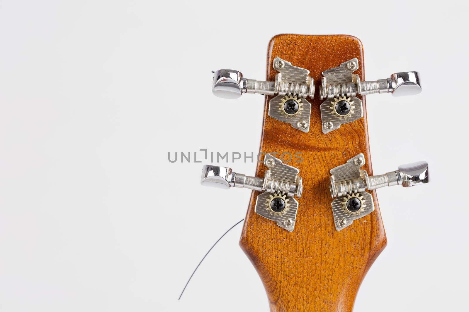 Ukulele music instrument on the white background