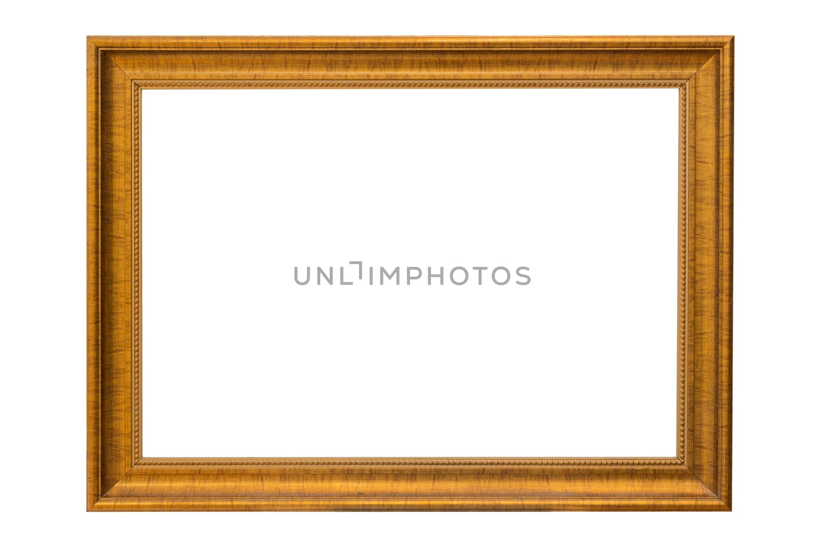 Bronze copper and Gold Frame vintage isolated on white backgroun by jayzynism