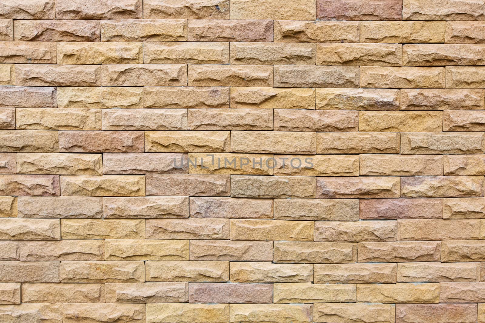 Brick wall old vintage background. by jayzynism