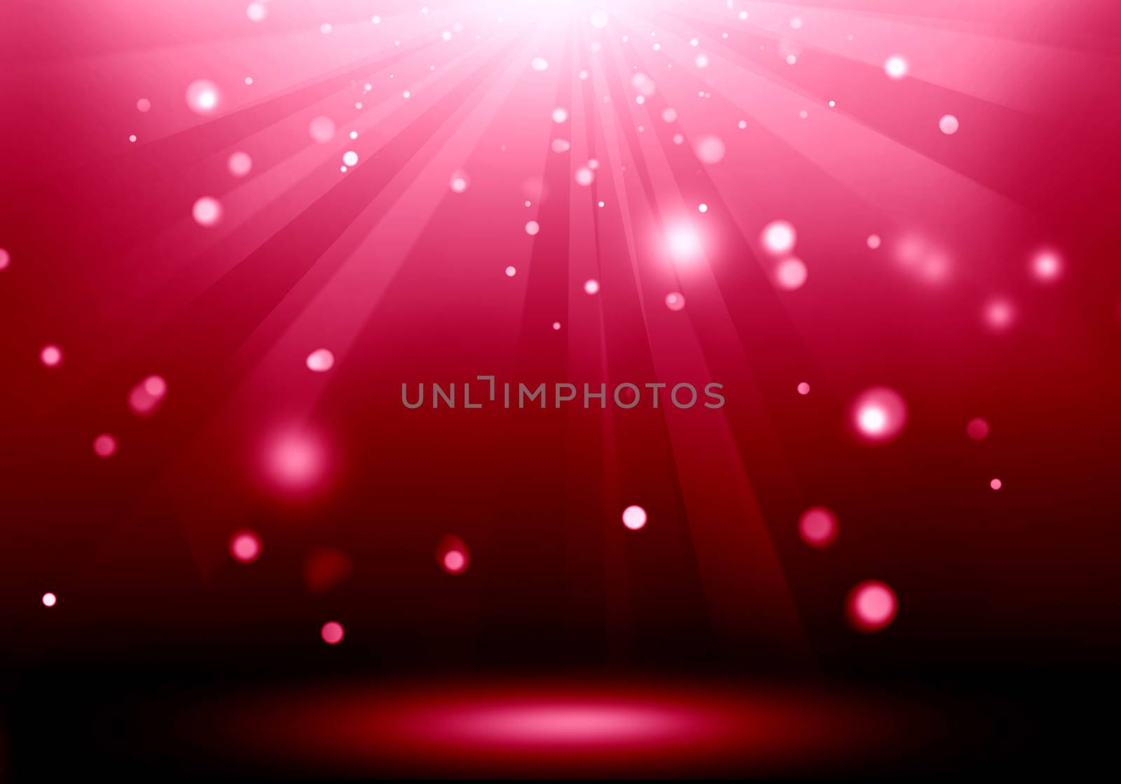 Abstract image of red lighting flare on the floor stage : Fill o by jayzynism
