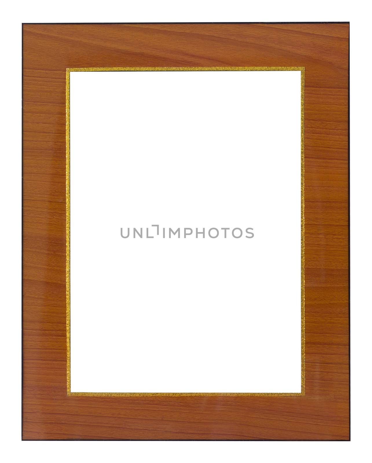Wooden frame vintage isolated background. by jayzynism