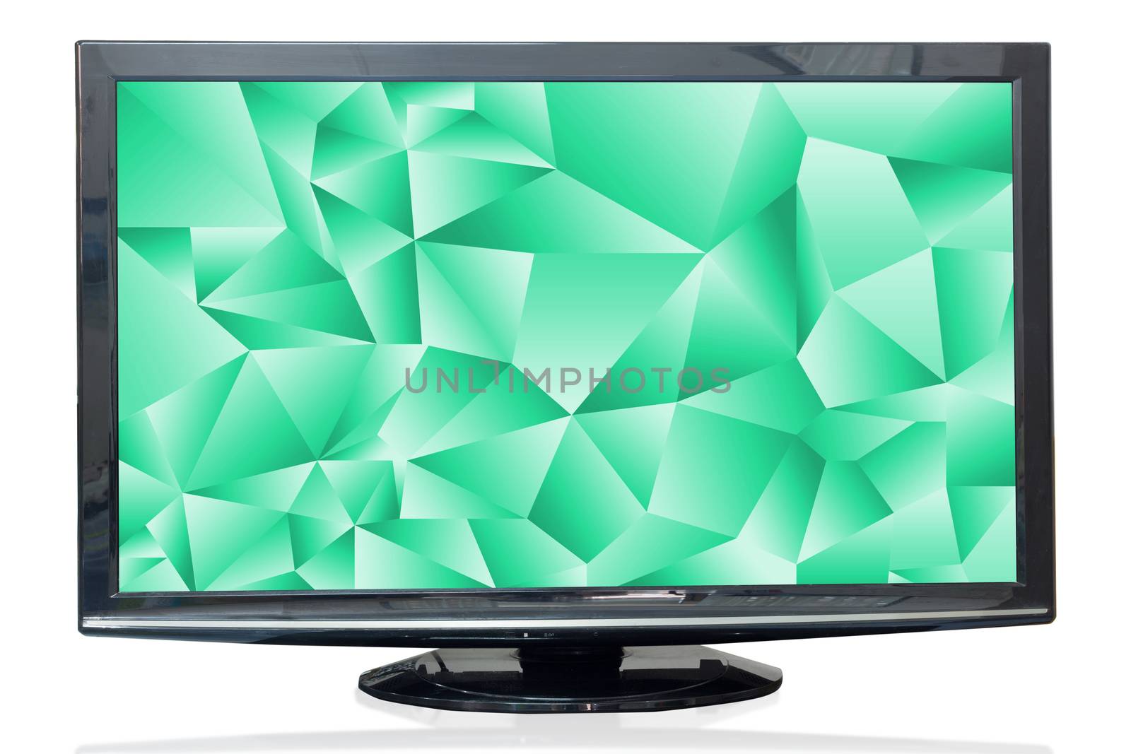 Television monitor texture jade isolated on white background. by jayzynism