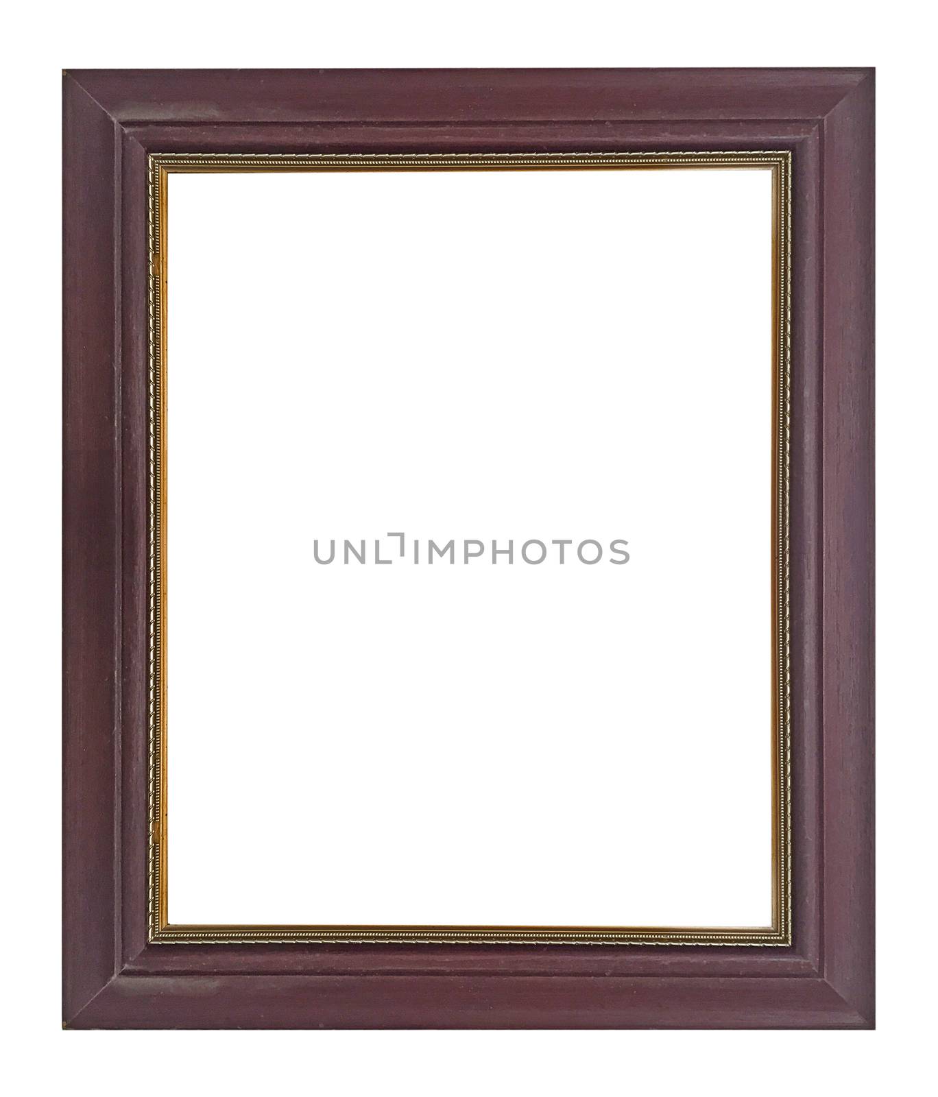 Wooden frame vintage isolated background. by jayzynism