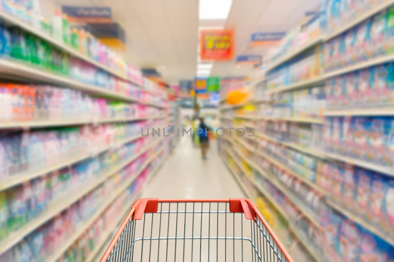 Shopping mall on the red basket. by jayzynism