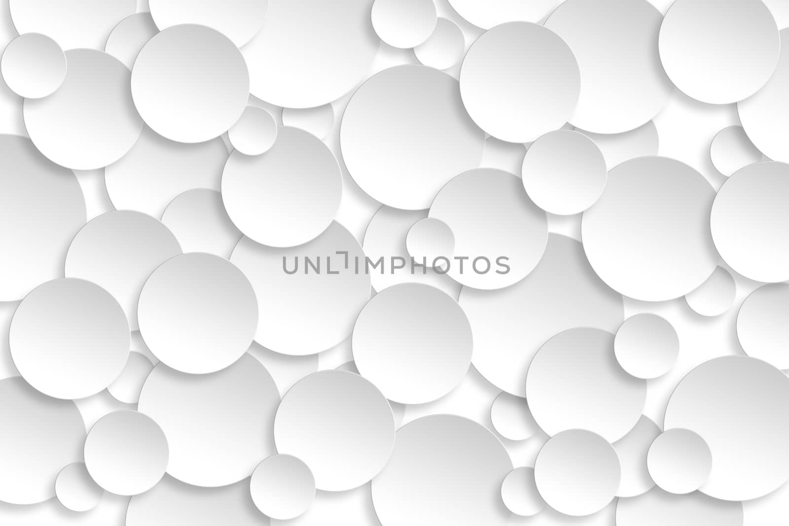 Abstract paper circle design silver background texture.