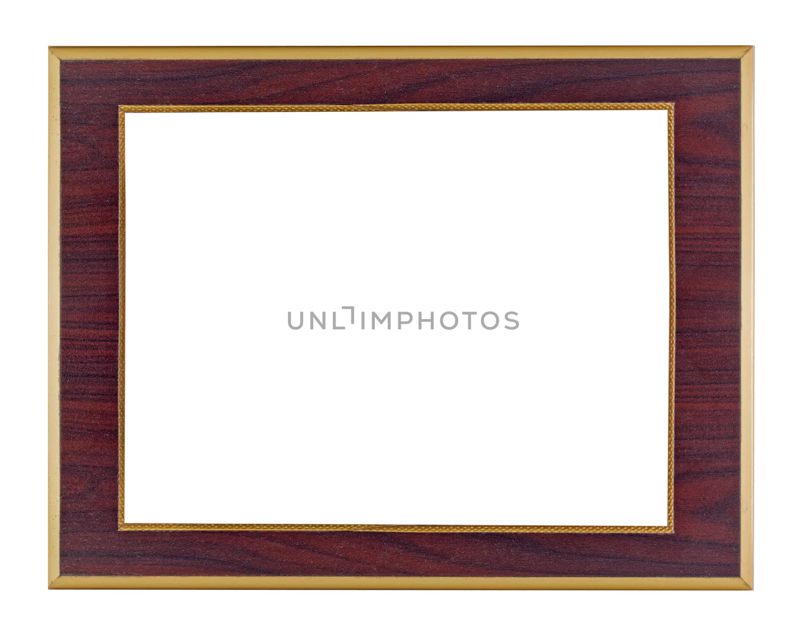 Wooden frame vintage isolated background. by jayzynism