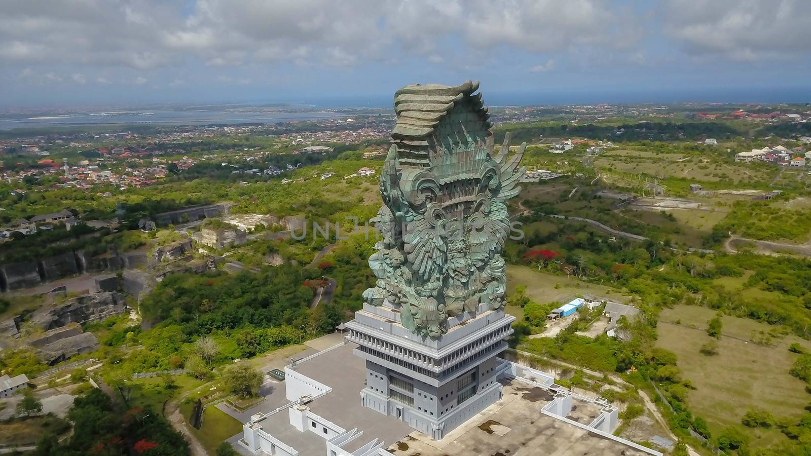 Bali Most Iconic Landmark Hindu God Garuda Wisnu Kencana statue also GWK statue is a 122-meter tall statue located in Garuda Wisnu Kencana Cultural Park, Bali, Indonesia by Sanatana2008