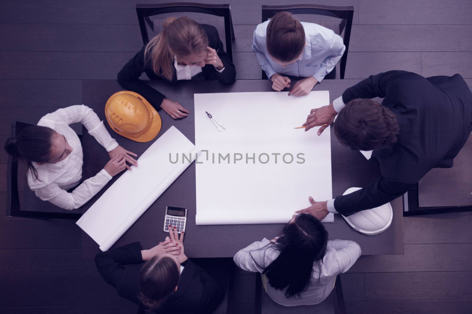 Construction business meeting by ALotOfPeople