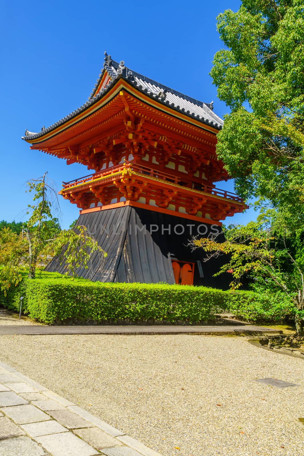 View of the Syoro of the Ninna-ji Temple, in Kyoto, Japan