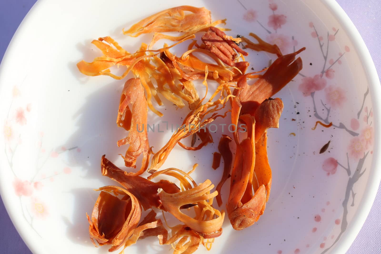 healthy and spicy Mace stock on bowl