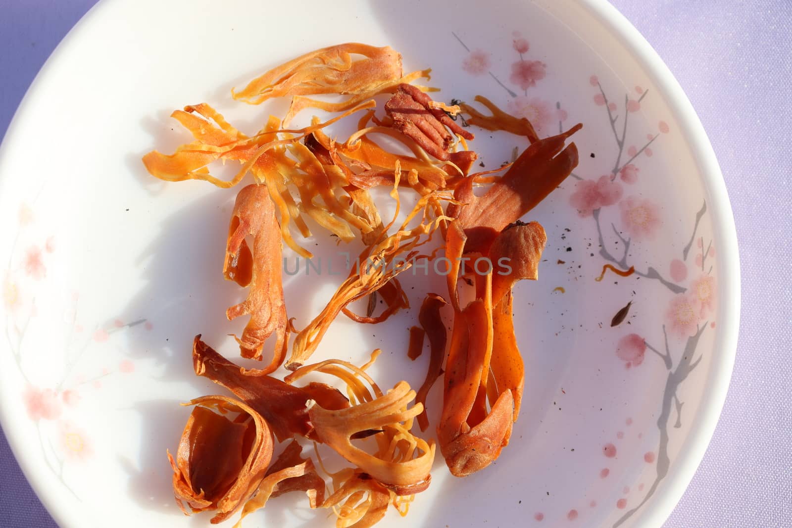 healthy and spicy Mace stock on bowl