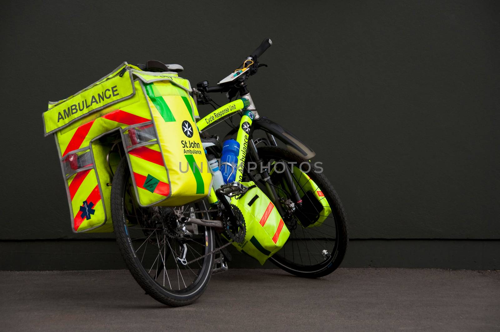 A Saint John ambulance bicycle by dutourdumonde
