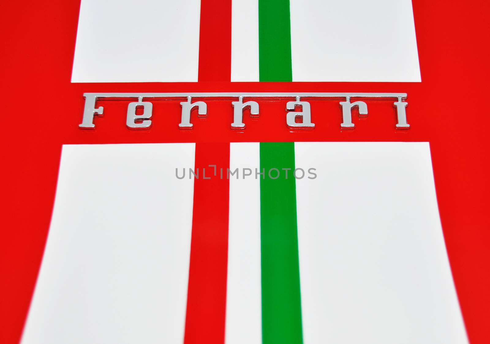 Ferrari sign and Italian flag colors by dutourdumonde