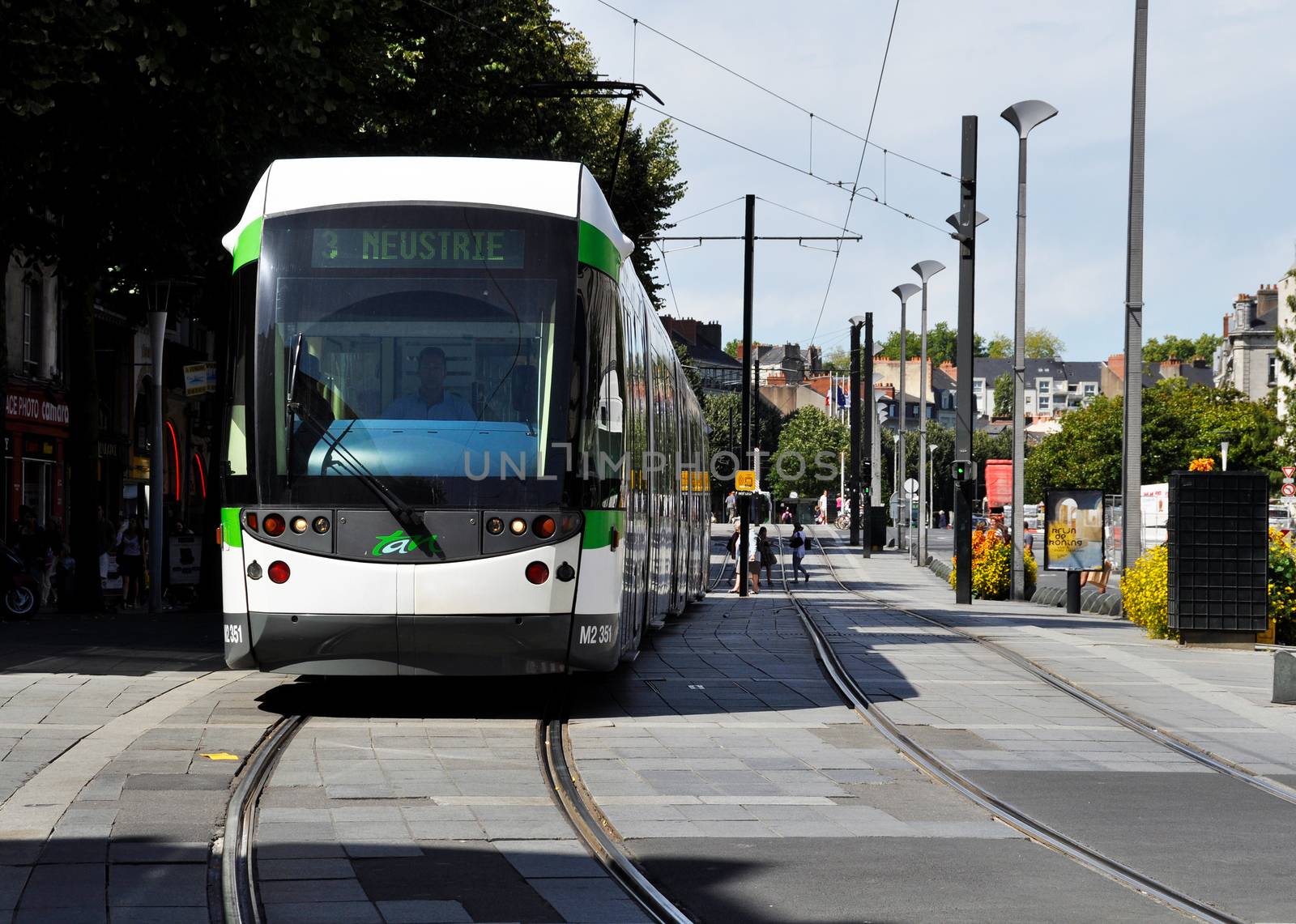 Tramway in Nantes, France by dutourdumonde