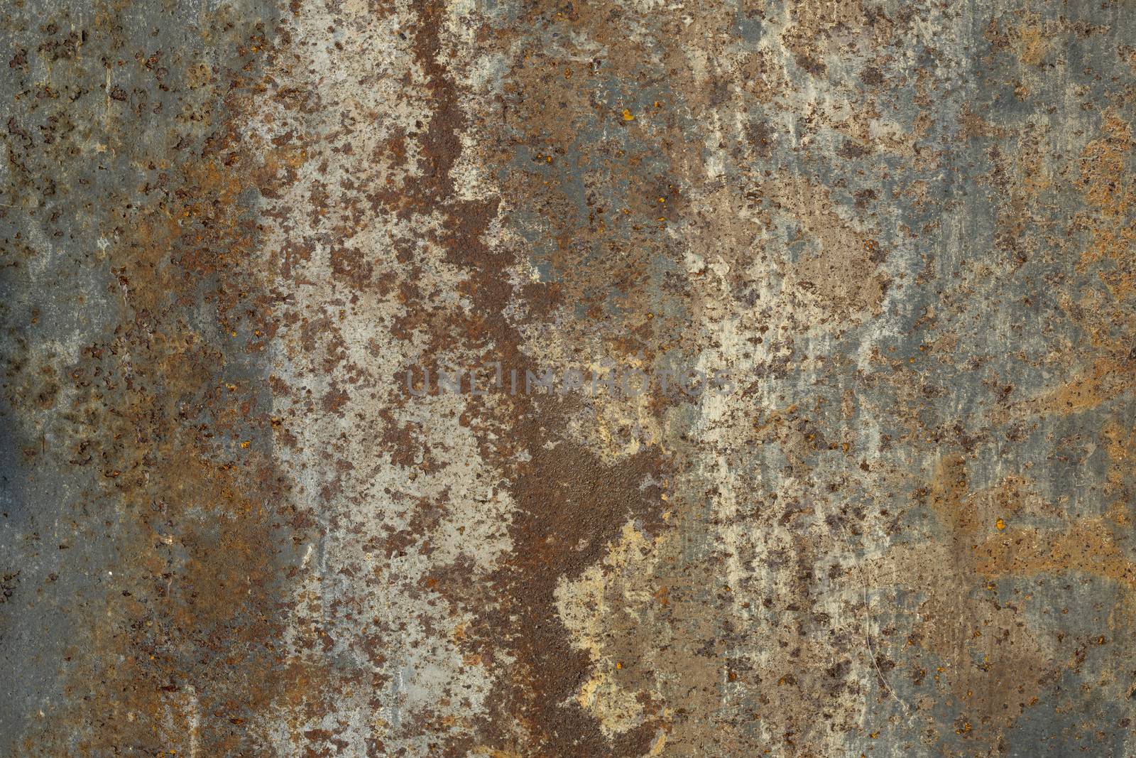 Plate of metal rusty on all background, with old layers of a pai. by sashokddt