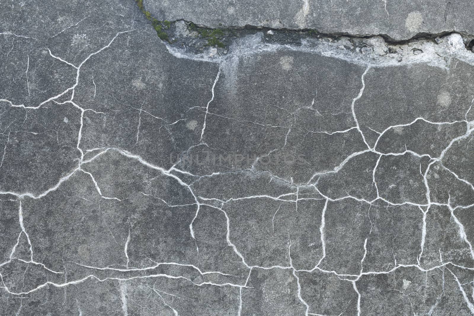 Abstract colorful cement wall texture and background with cracks by sashokddt