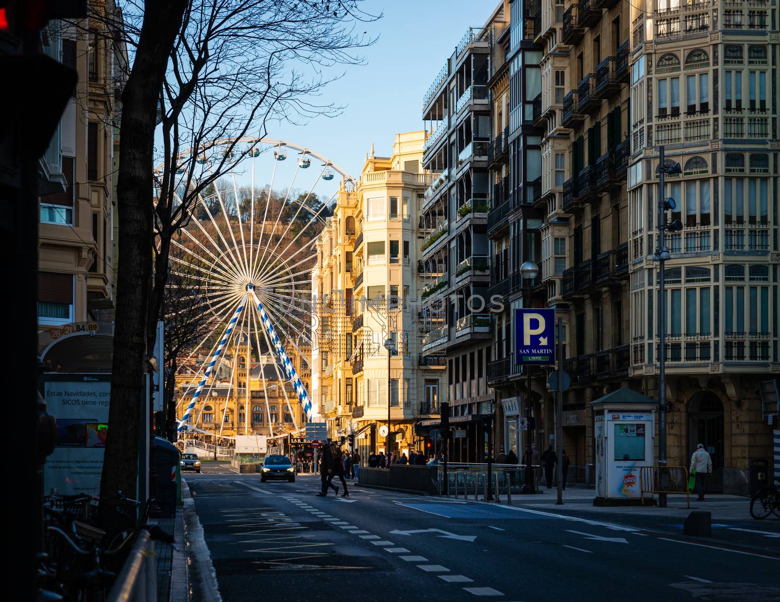 The ferris wheel in San Sebastian, Spain by dutourdumonde