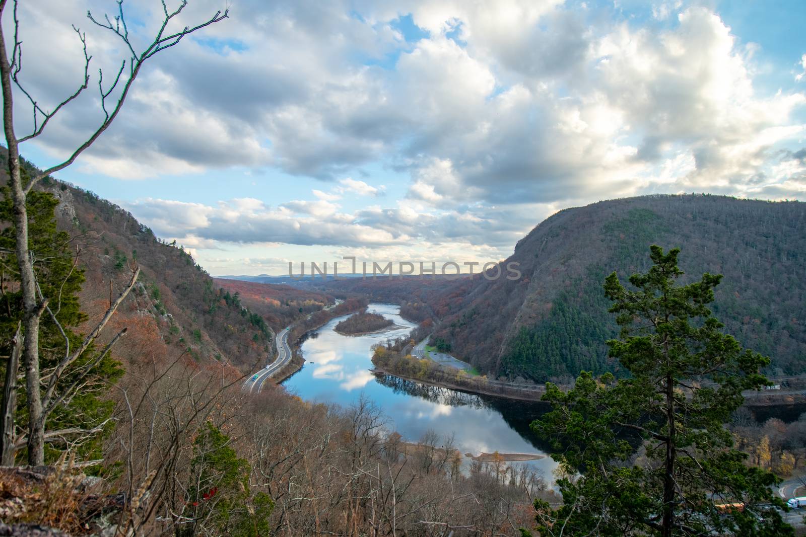 The Mountain View From Mount Tammany at the Delaware Water Gap