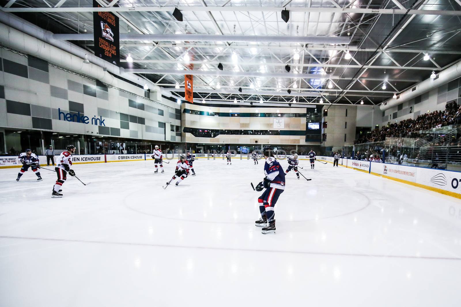 MELBOURNE, AUSTRALIA - JUNE 21: Canada Vs USA in the 2019 Ice Hockey Classic in Melbourne, Australia