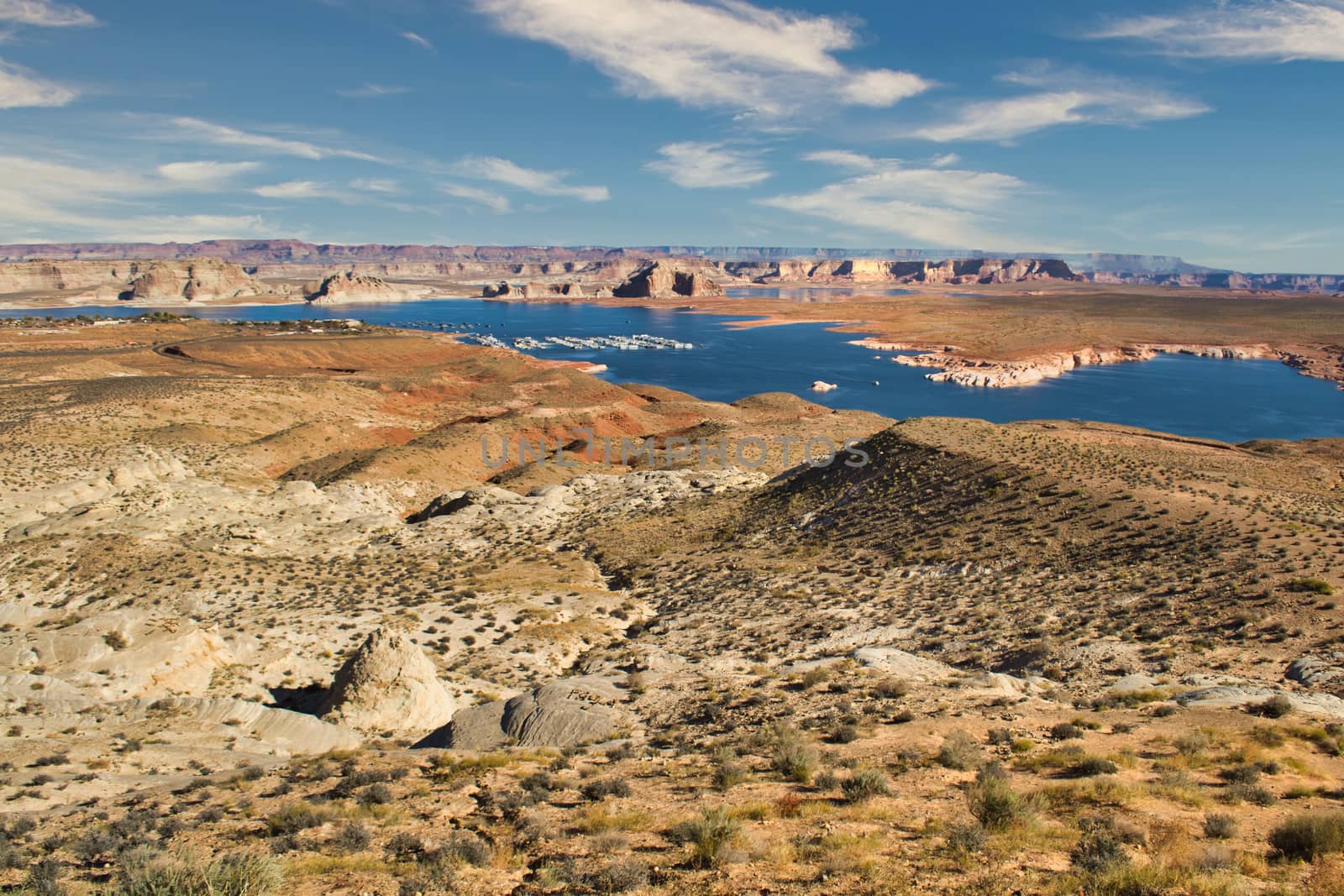 View on lake powell in Arizona. Travel and tourism in USA