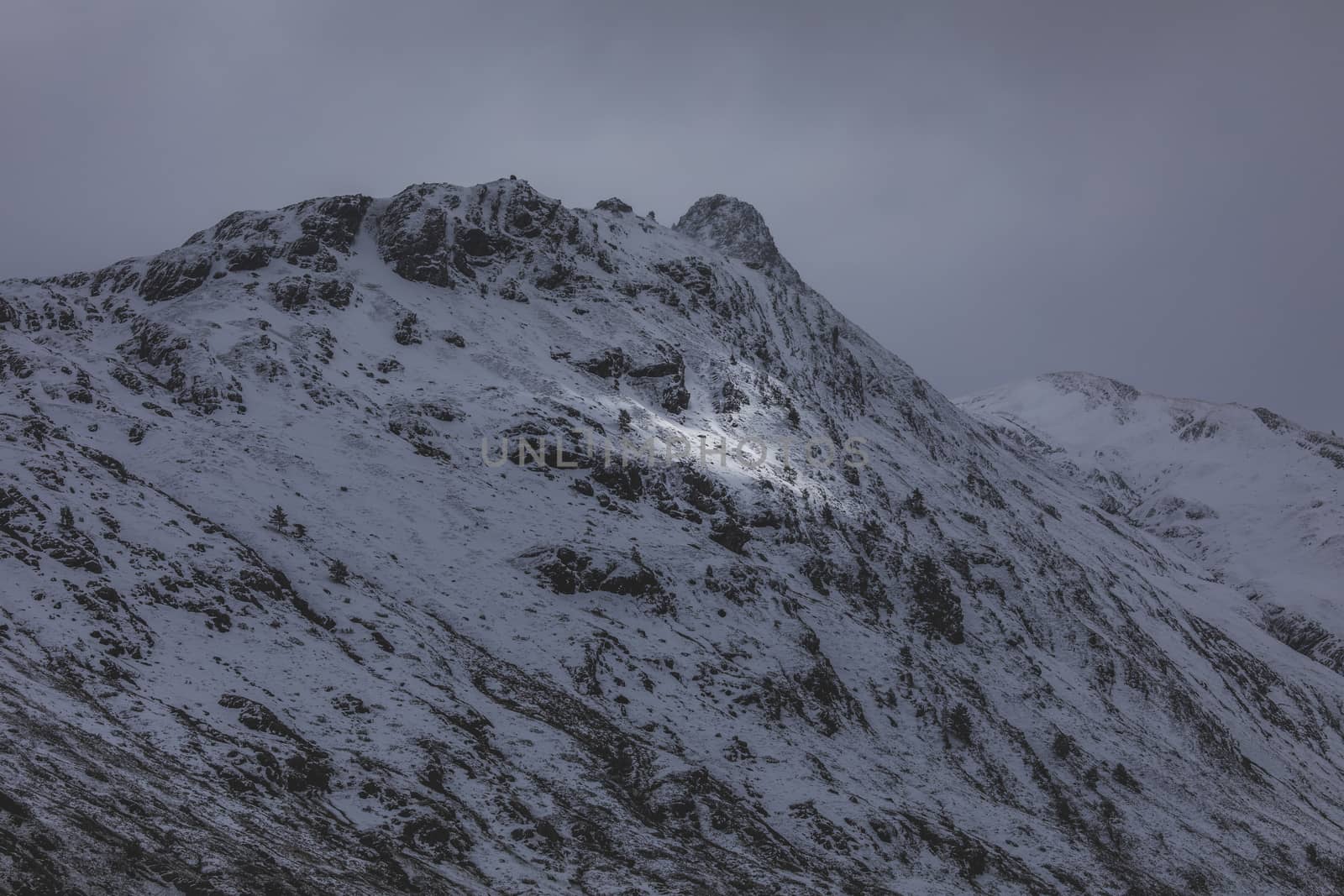 A clearing of light over the snowy mountains, Aragonese Pyrenees by alvarobueno