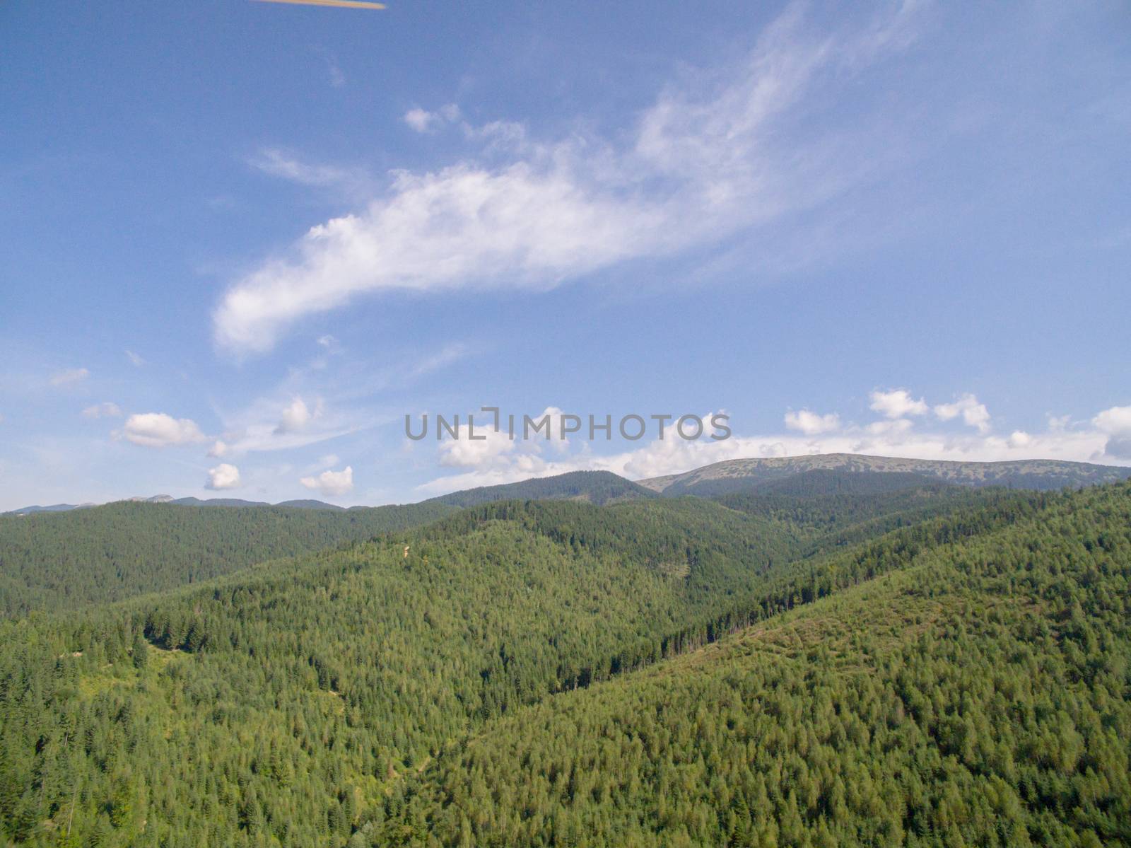 Green Mountaines. Aerial Drone Photo of Karpatian by TrEKone