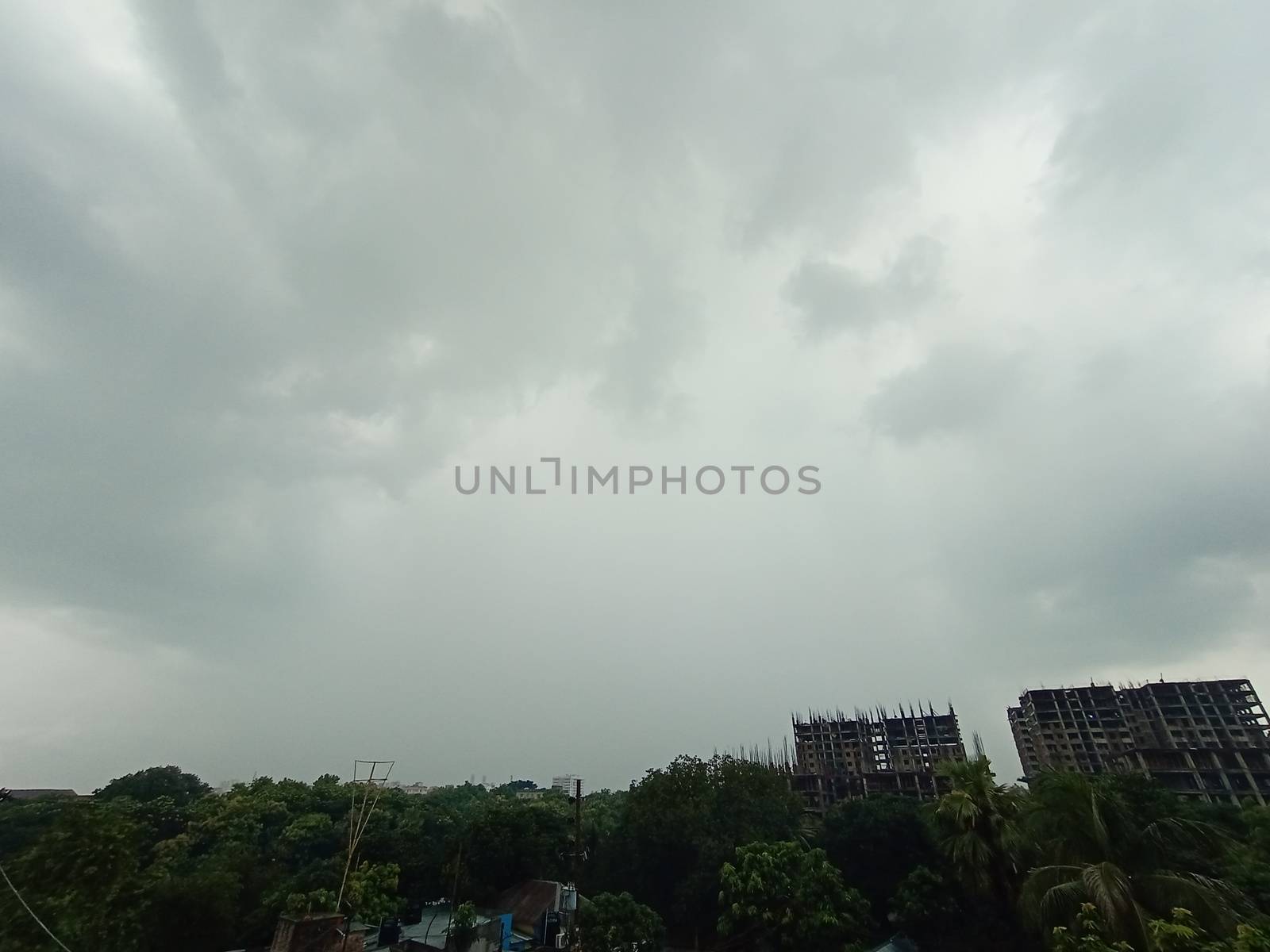 appartment view with nature on city