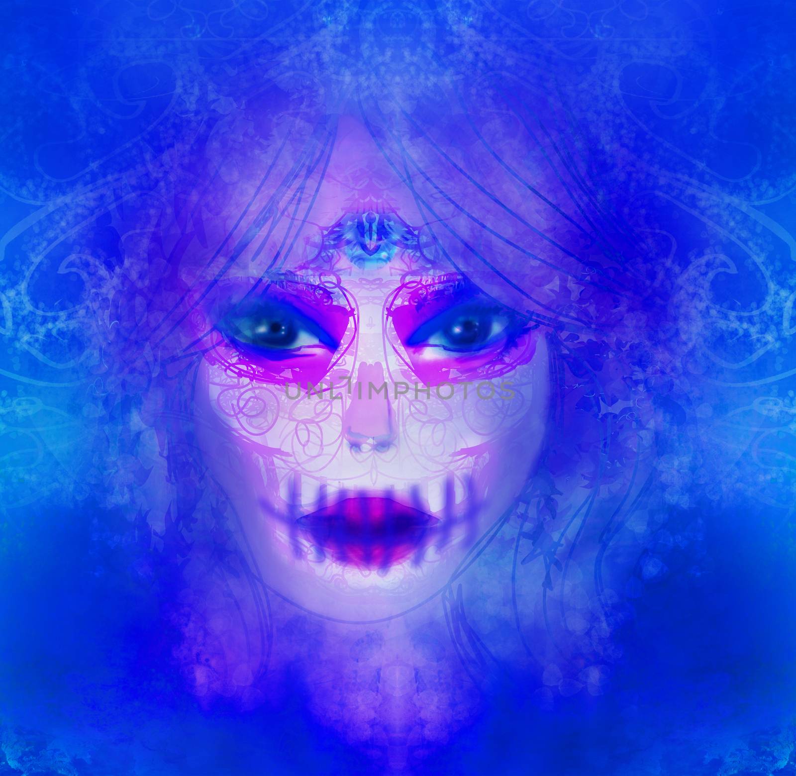Mexican Sugar Skull girl by JackyBrown