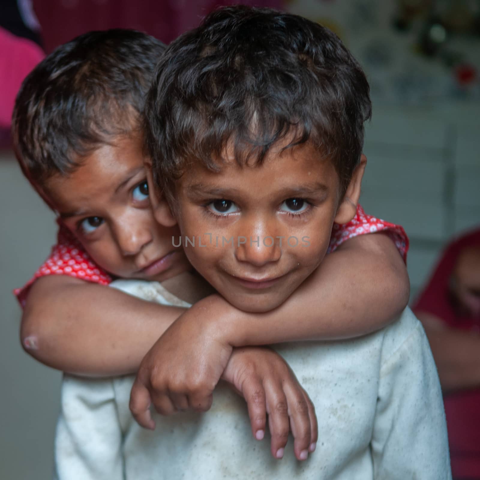 5/16/2018. Lomnicka, Slovakia. Roma community in the heart of Slovakia, living in horrible conditions. Portrait of children.